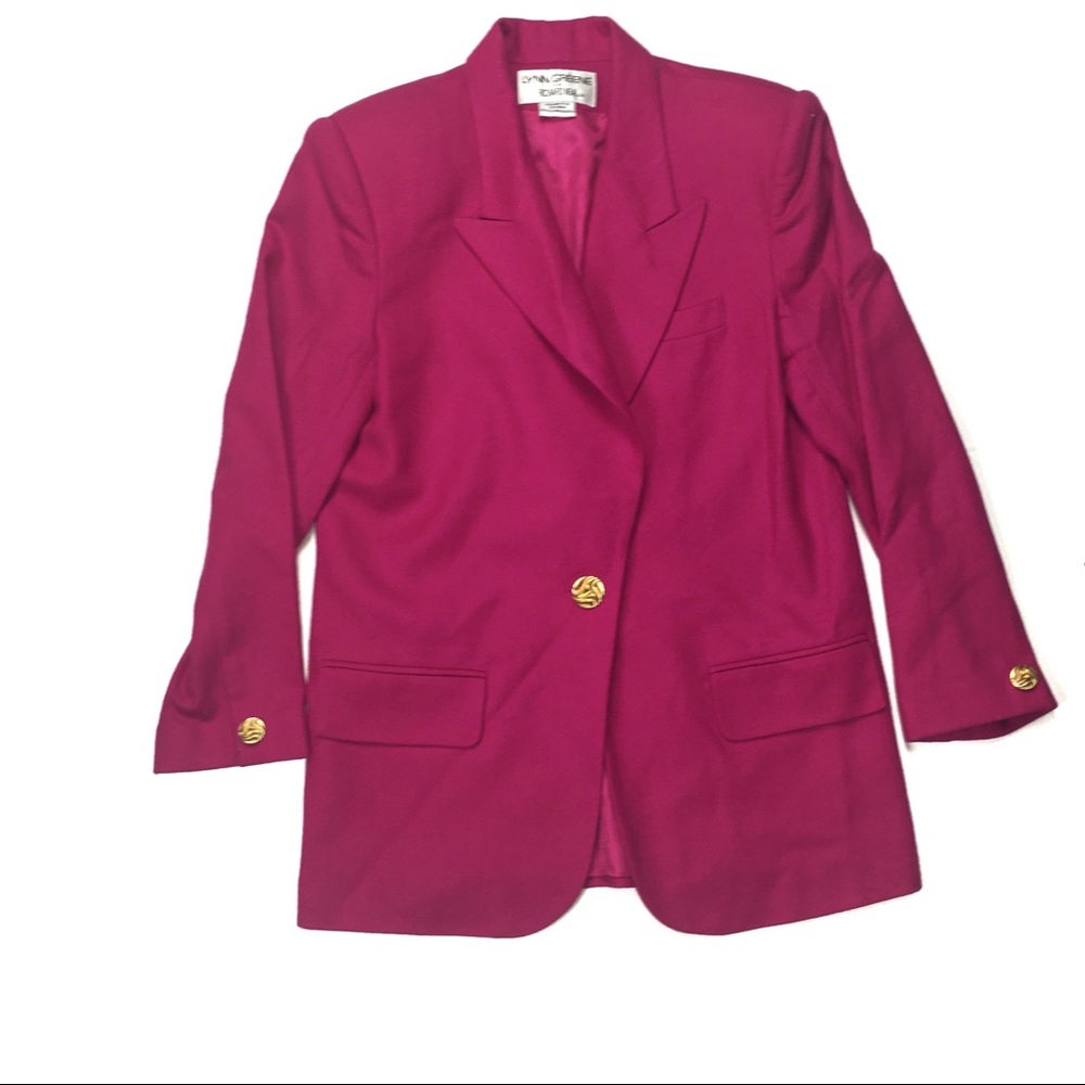 Vtg Wool Oversized Blazer Lynn Greene Richard Neal